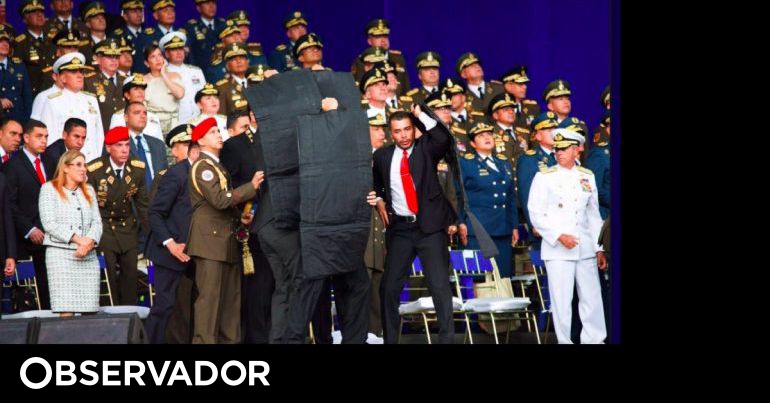 La sorpresa, la confusión, la correría y la protección. El ataque a Maduro en fotos