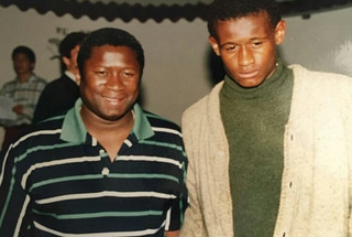 José Soares, à direita, com o pai