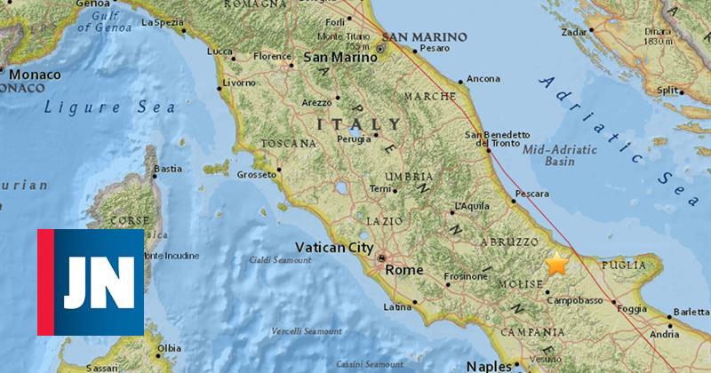 Sismo de magnitud 4,7 sentido en el centro de Italia