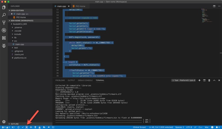 Aprende a programar el board NodeMCU con Visual Studio Code