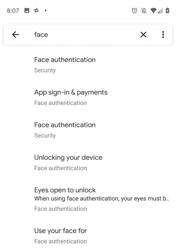 Android Q reconocimiento facial Google smartphones seguridad