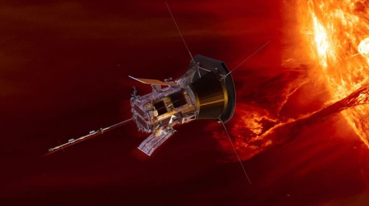 Imagen de la sonda de la NASA parker solar probe a vigilar el sol