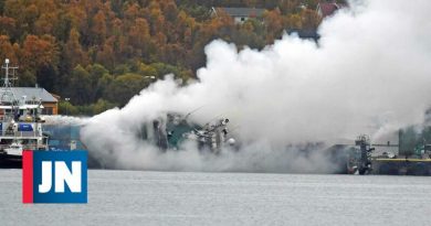 Barco ruso con amoníaco y diesel está ardiendo en puerto noruego