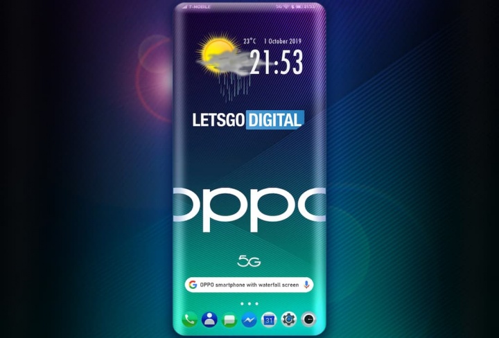 OPPO está preparando un teléfono inteligente de pantalla sin marco con efecto "cascada 3D"