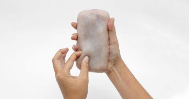 Imagem pele artificial que imita muito vem a pele humana... até para cobrir um smartphone