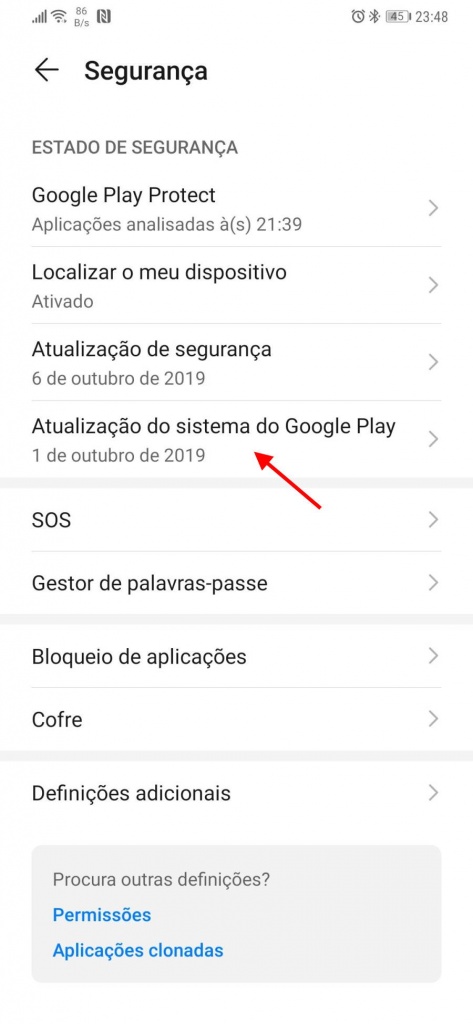 Android 10 Play Store Actualizaciones de seguridad de Google