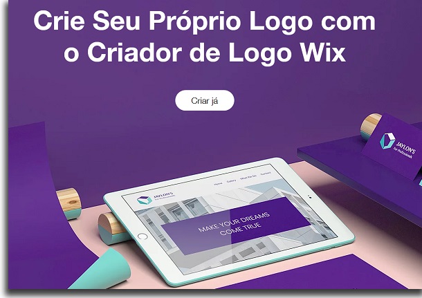 crear un logotipo de wix