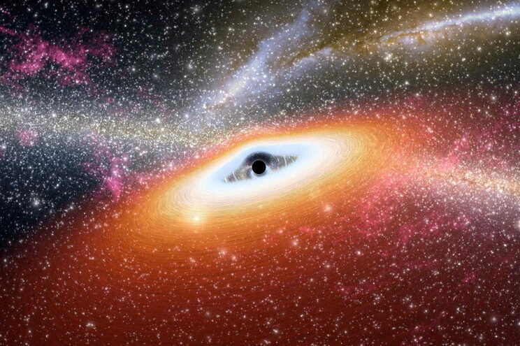 Representación de agujero negro