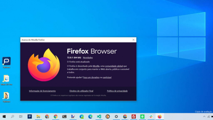 Actualización de seguridad de Firefox navegador Mozilla