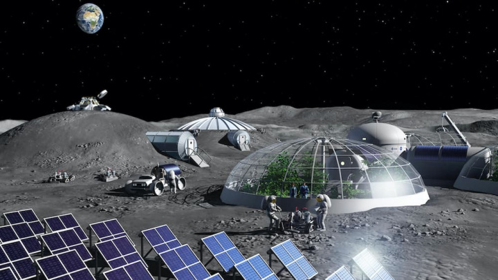 Base de la imagen en la luna que la NASA y la ESA quieren crear