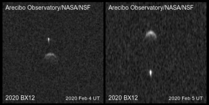 Imagen descubierta por astrónomos que muestra un asteroide capturado por la NASA con su luna