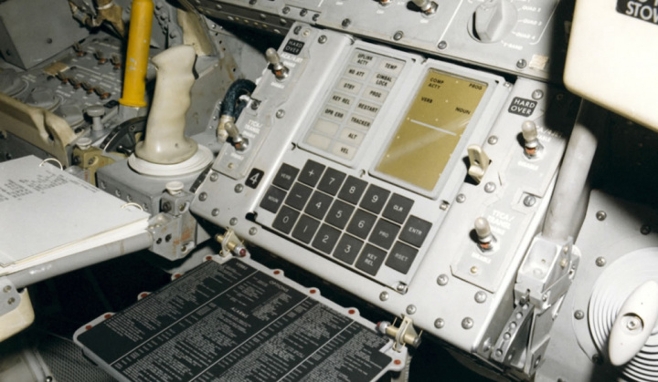 Imagen de computadora de la nave espacial Apolo 11