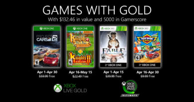 Games with Gold – abril de 2020 na sua Xbox (Xbox Live Gold)