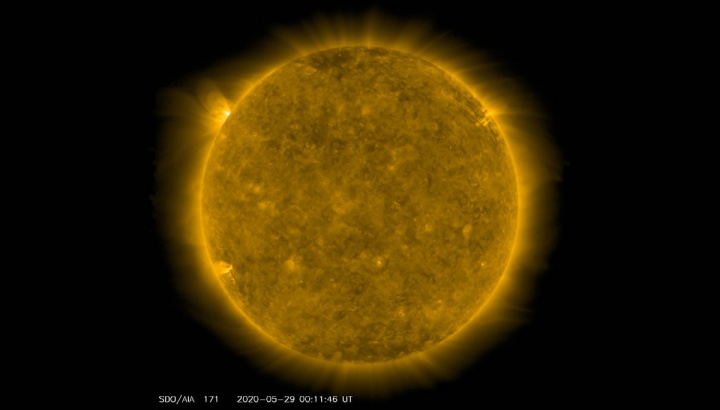 Imagen del sol más activo a finales de mayo