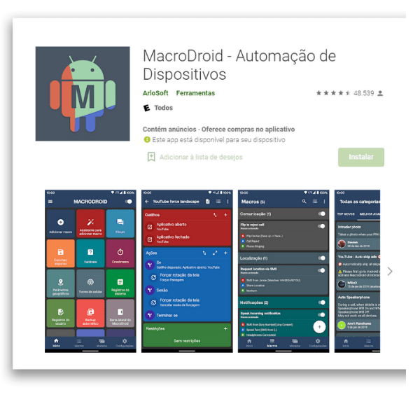 aplicaciones de automatización para Android MacroDroid