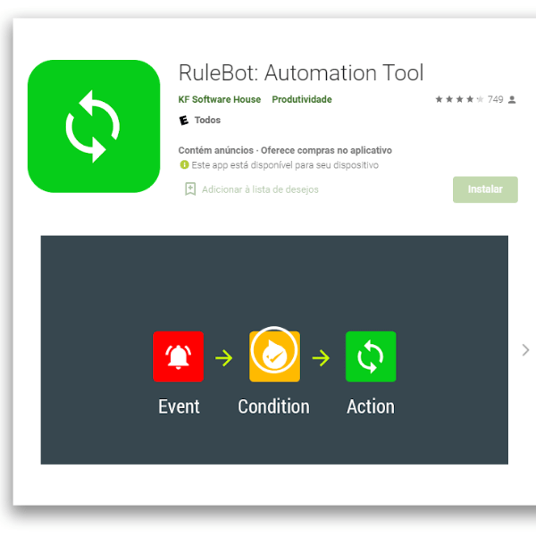 Aplicaciones de automatización para Android RuleBot