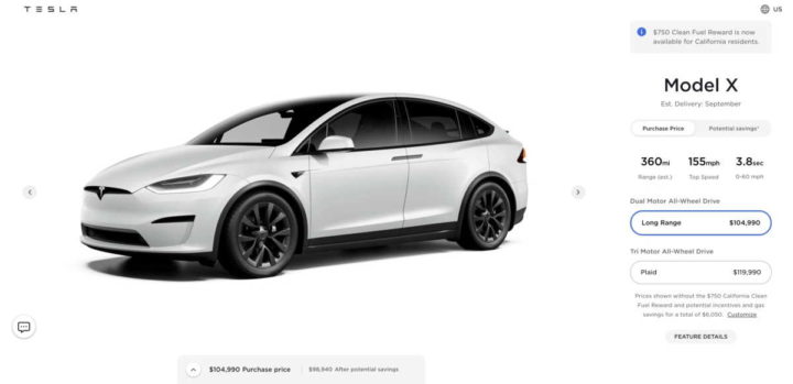 Los precios de Tesla aumentan los coches eléctricos