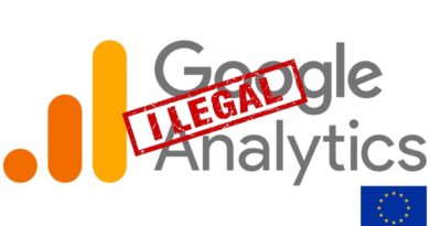 Ilustração do Google Analytics ilegal na Eunião Europeia por causa dos dados
