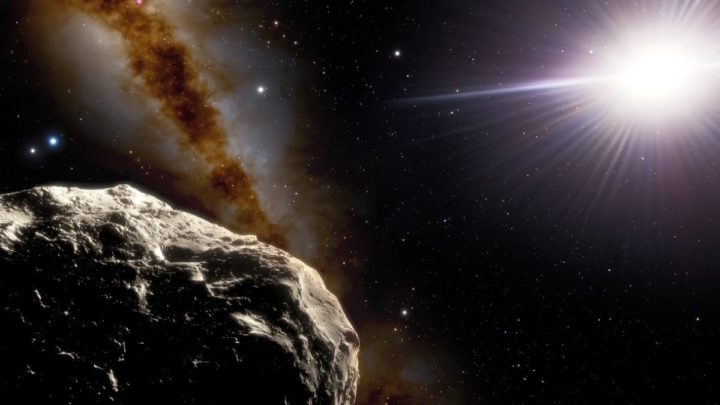 Ilustración del asteroide troyano terrestre 2020 XL5
