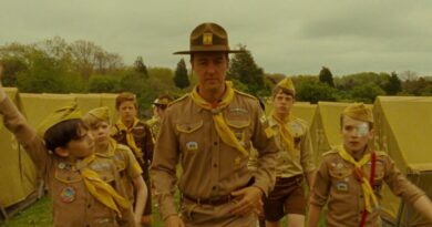 Edward Norton leads a group of other boy scouts in Moonrise Kingdom