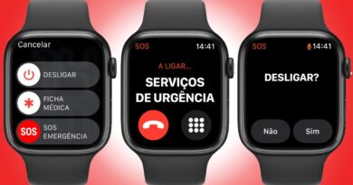 Imagem Apple Watch com serviço de emergência SOS