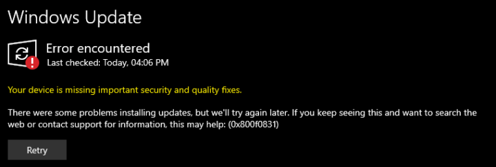 Windows 10 Windows 11 Problemas de actualizaci贸n de Microsoft