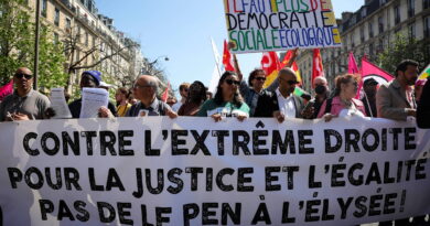 Miles salen a las calles de Francia en protestas contra la ultraderecha a una semana de la segunda vuelta