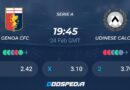Ver Online Gratis Génova – Udinese, Serie A: streaming, alineaciones probables, predicciones